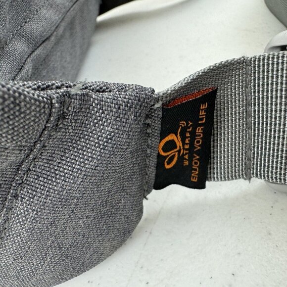 WATERFLY Fanny Pack Chest Bag Lightweight Adjustable Belt Zip Pockets Gray - Picture 8 of 13